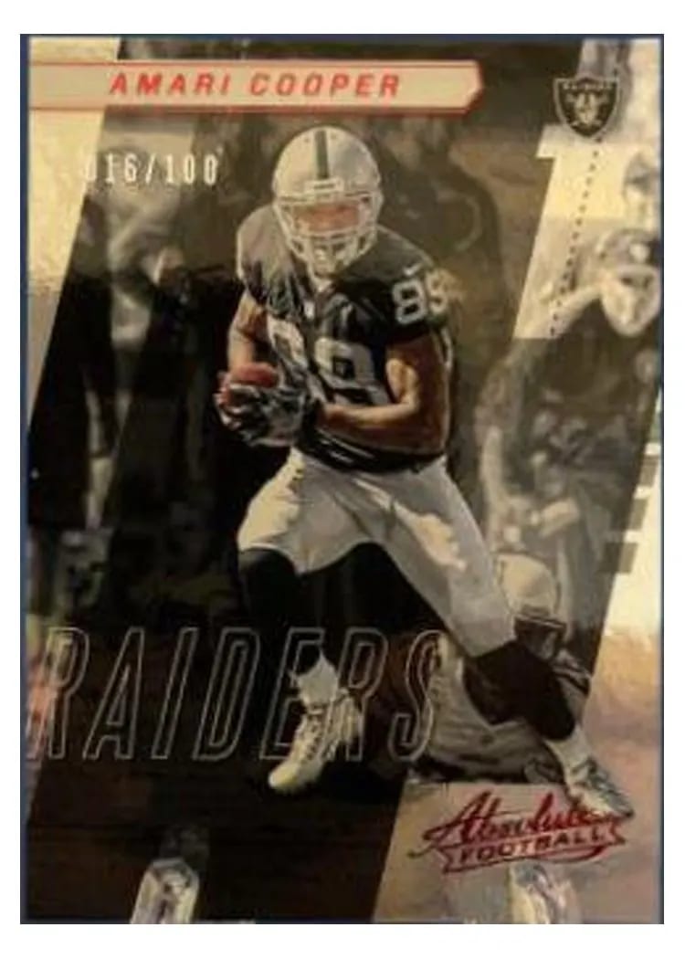 2017 Panini Absolute Amari Cooper Spectrum Red #84 card