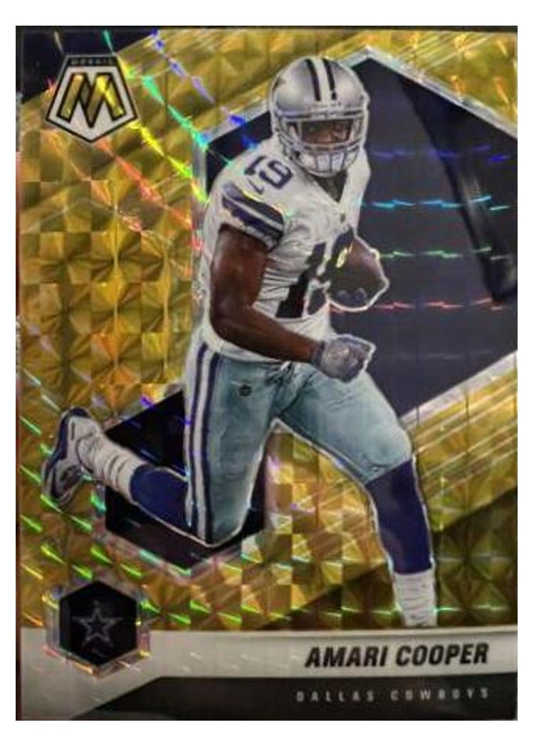2021 Panini Mosaic Base Set Amari Cooper Gold Mosaic #59 card