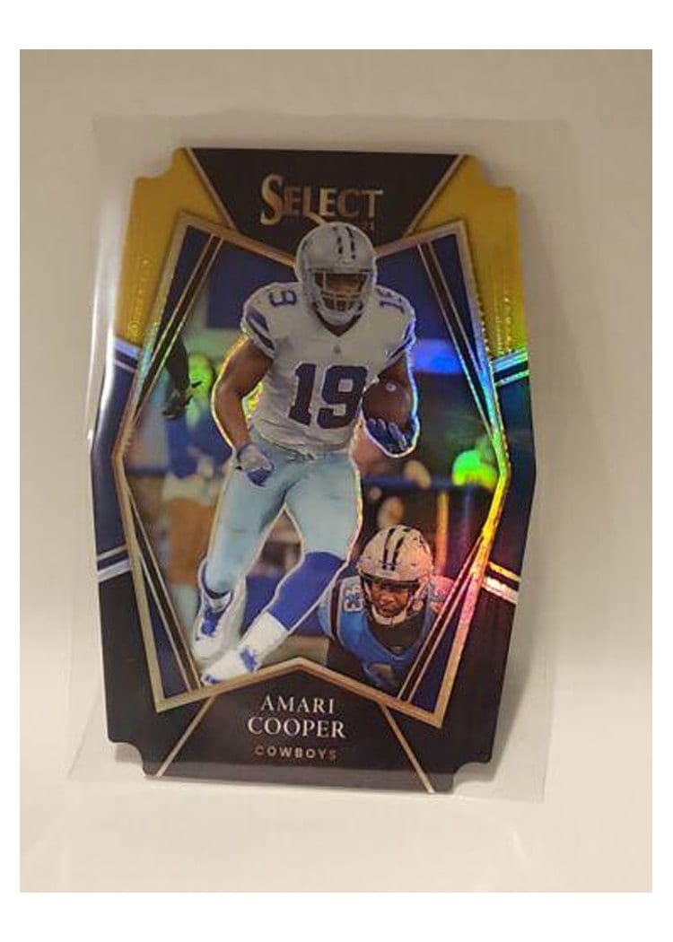 2021 Panini Select Base Set Amari Cooper Black Gold Die Cut #111 card