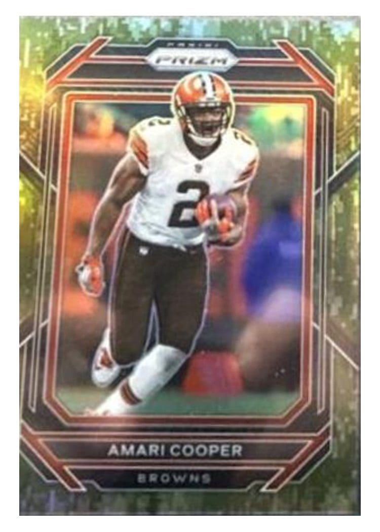 2022 Panini Prizm Base Set Amari Cooper Forest Camo #69 card