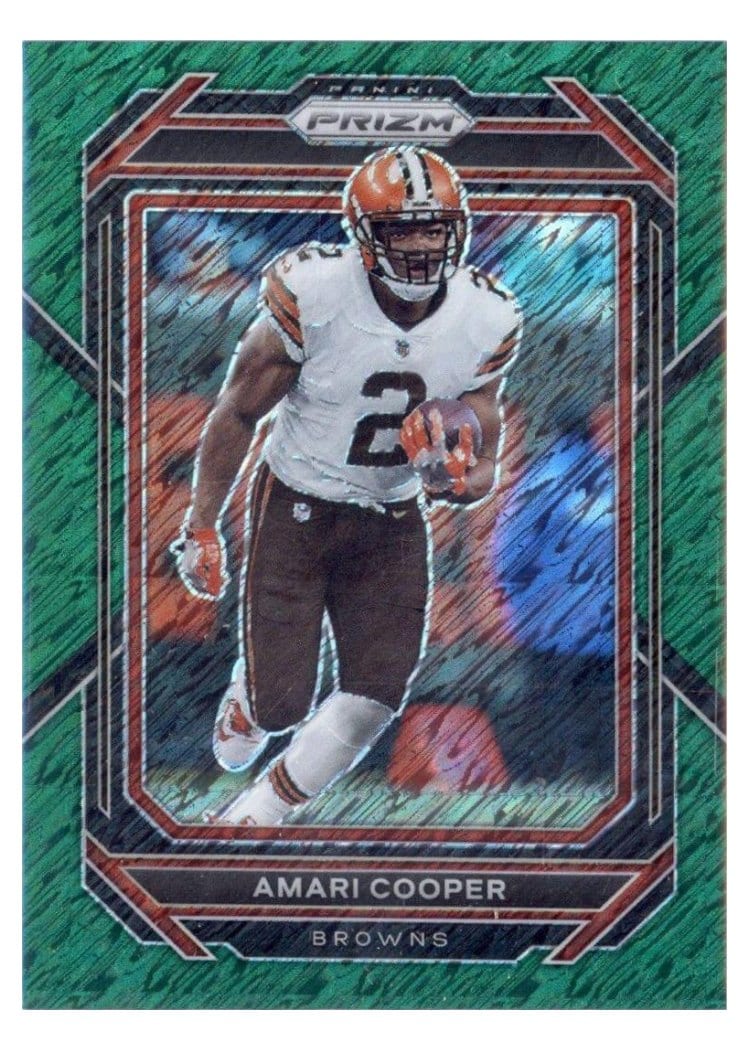 2022 Panini Prizm Base Set Amari Cooper Green Shimmer #69 card