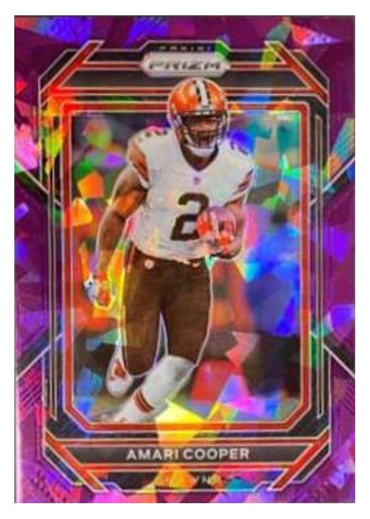 2022 Panini Prizm Base Set Amari Cooper Purple Ice #69 card