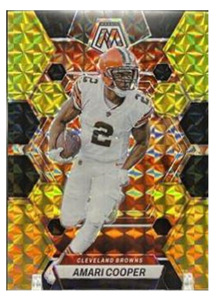 2023 Panini Mosaic Base Set Amari Cooper Choice Black Gold #50 card