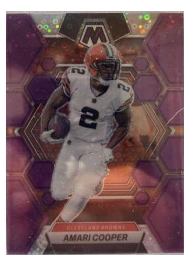 2023 Panini Mosaic Base Set Amari Cooper No Huddle Purple #50 card
