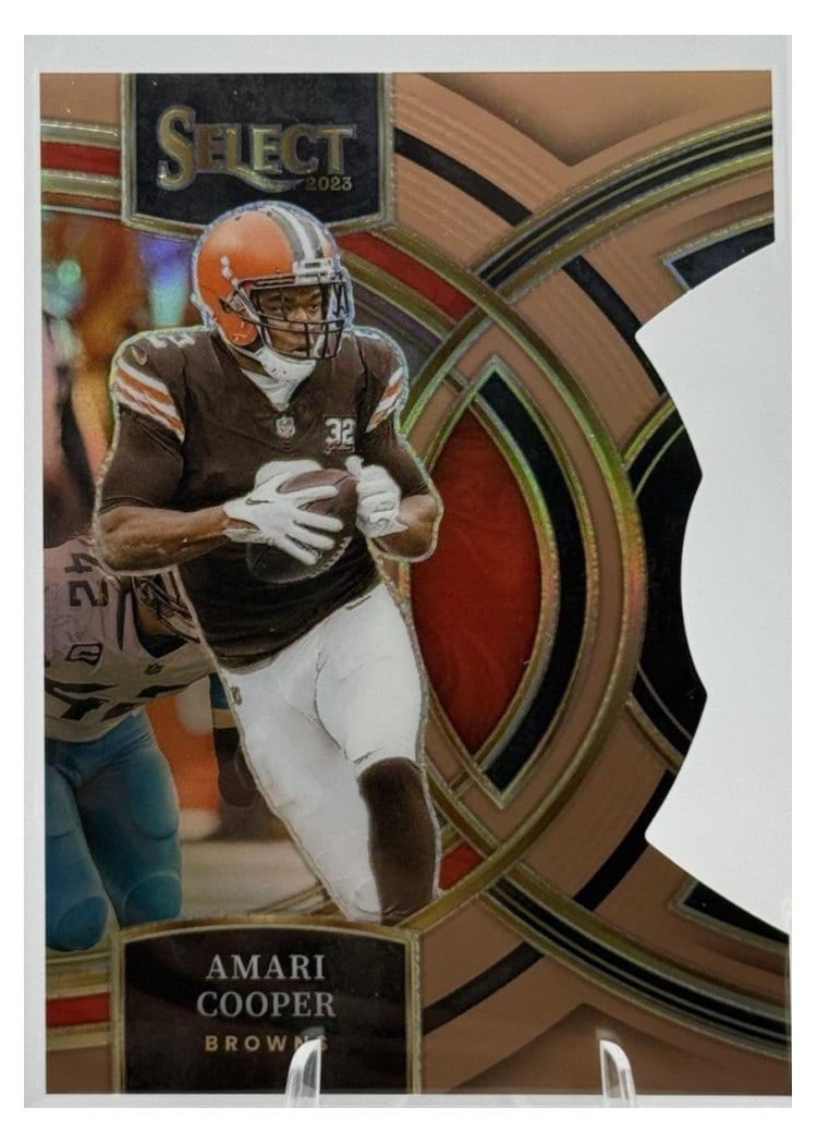 2023 Panini Select Base Set Amari Cooper Copper Prizm Die-Cut #147 card