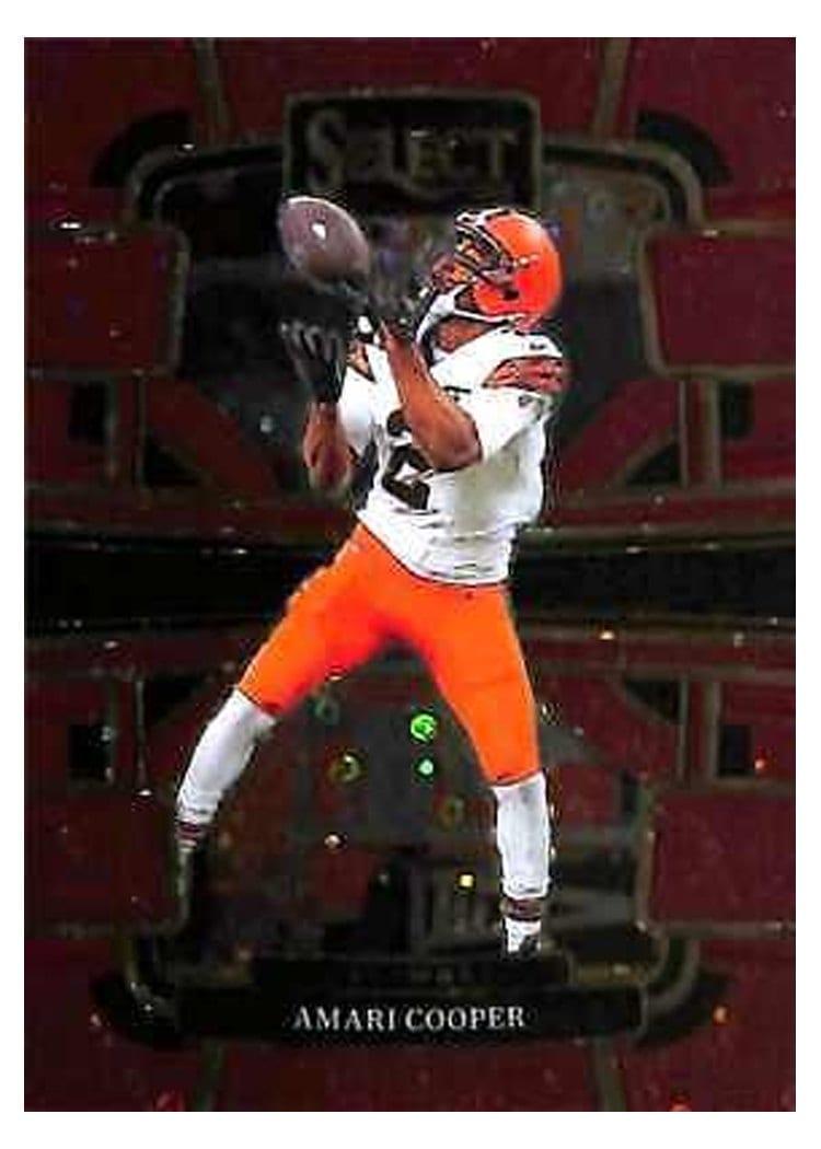 2023 Panini Select Base Set Amari Cooper Disco Red Prizm #24 card