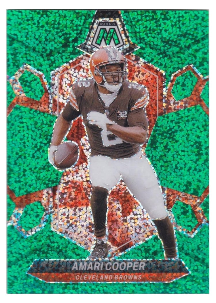 2024 Panini Mosaic Base Set Amari Cooper Green Sparkle #52 card