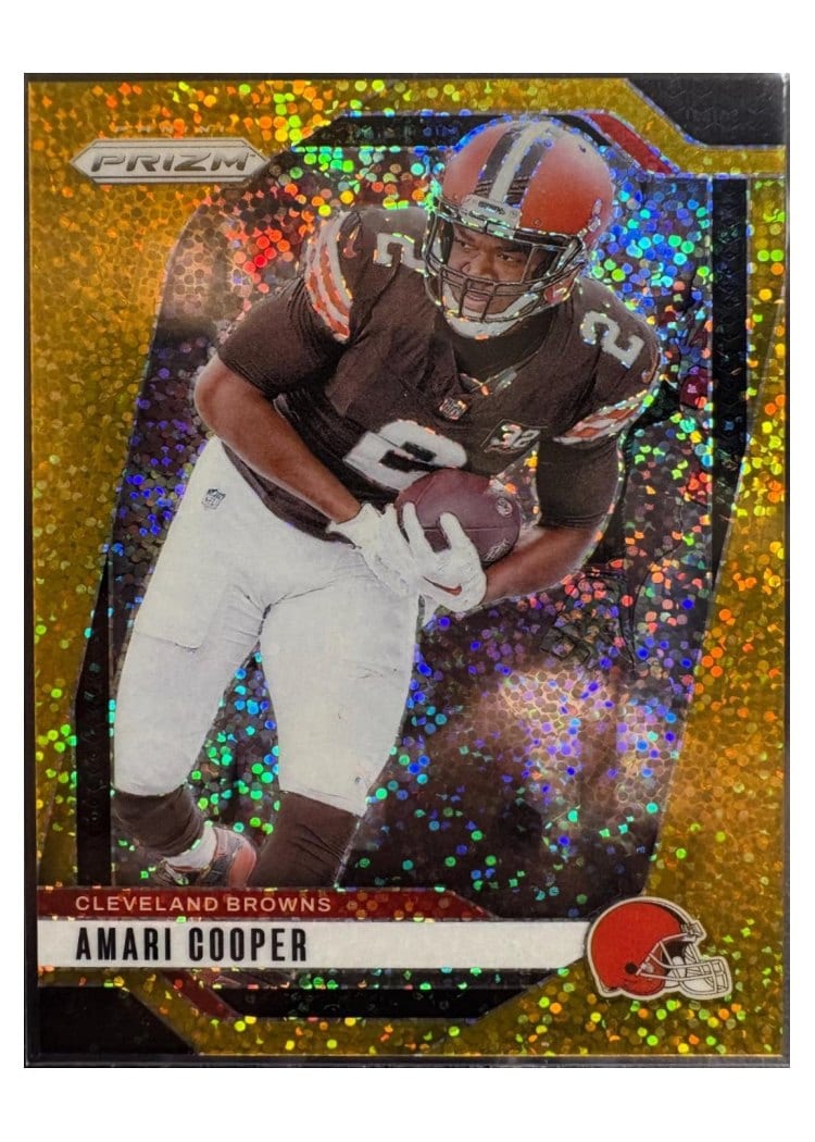 2024 Panini Prizm Base Set Amari Cooper Gold Sparkle #66 card