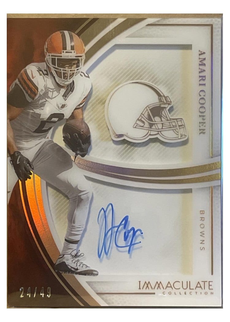 2025 Panini Immaculate Immaculate Shadowbox Signatures Amari Cooper #3 card