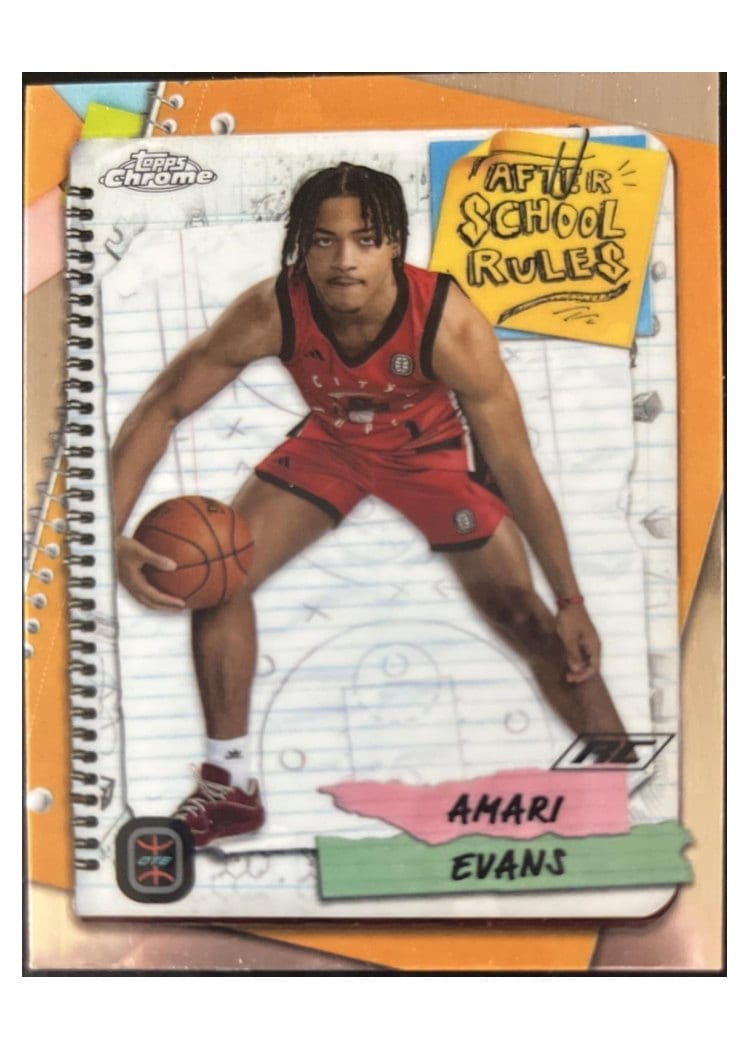 2023-24 Topps Chrome OTE After School Rules Amari Evans #ASR-1 card