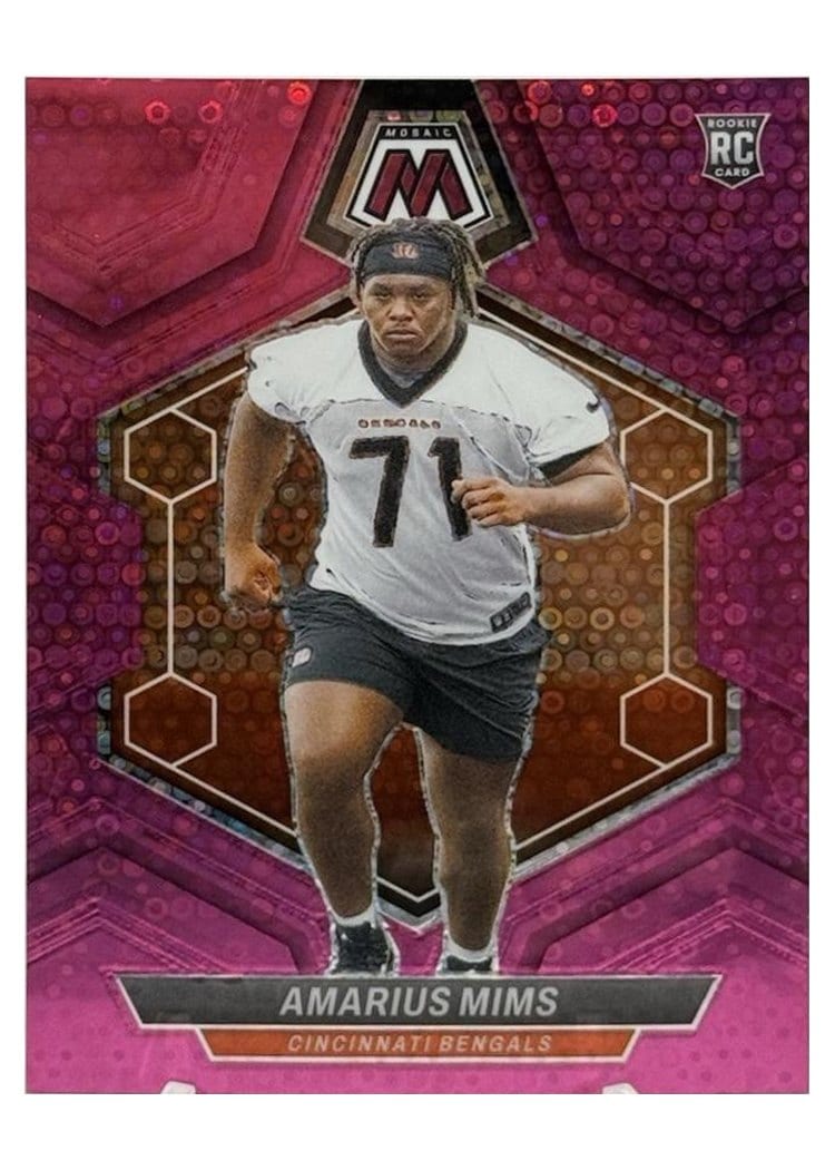 2024 Panini Mosaic Base Set Amarius Mims No Huddle Pink #318