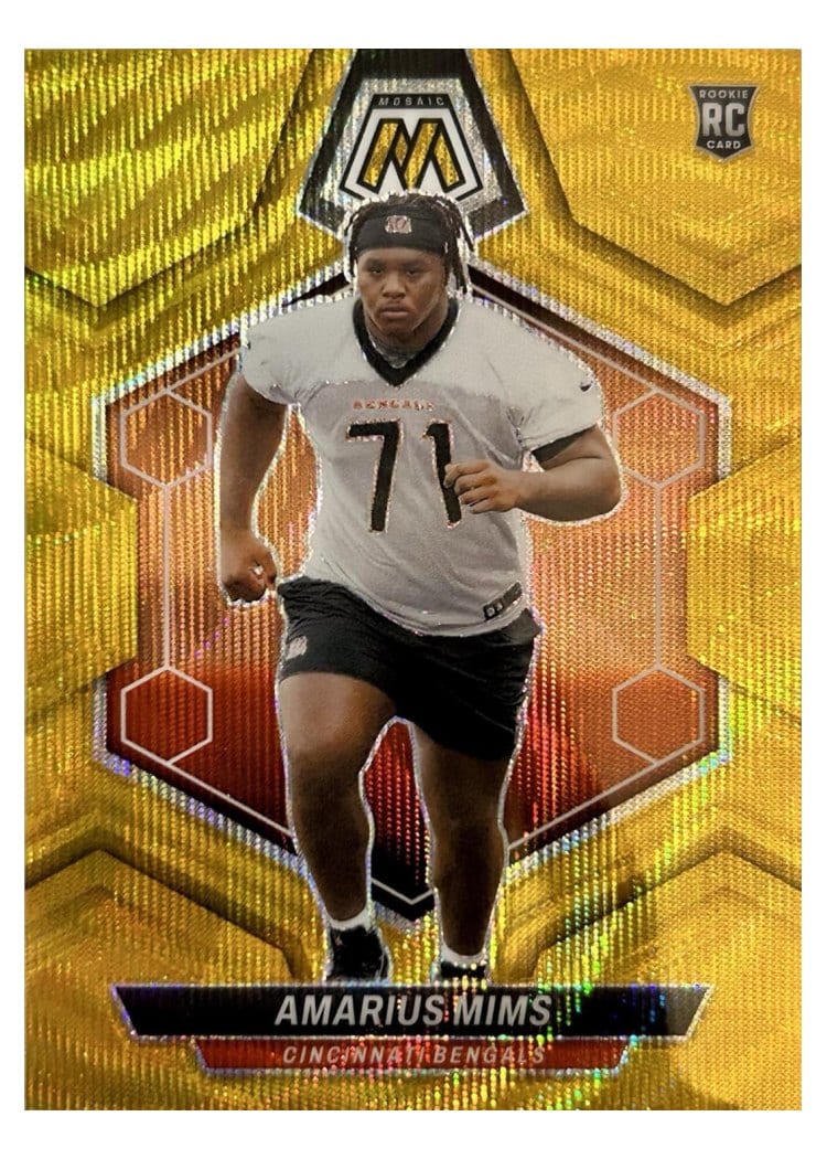 2024 Panini Mosaic Base Set Amarius Mims Gold Wave #318