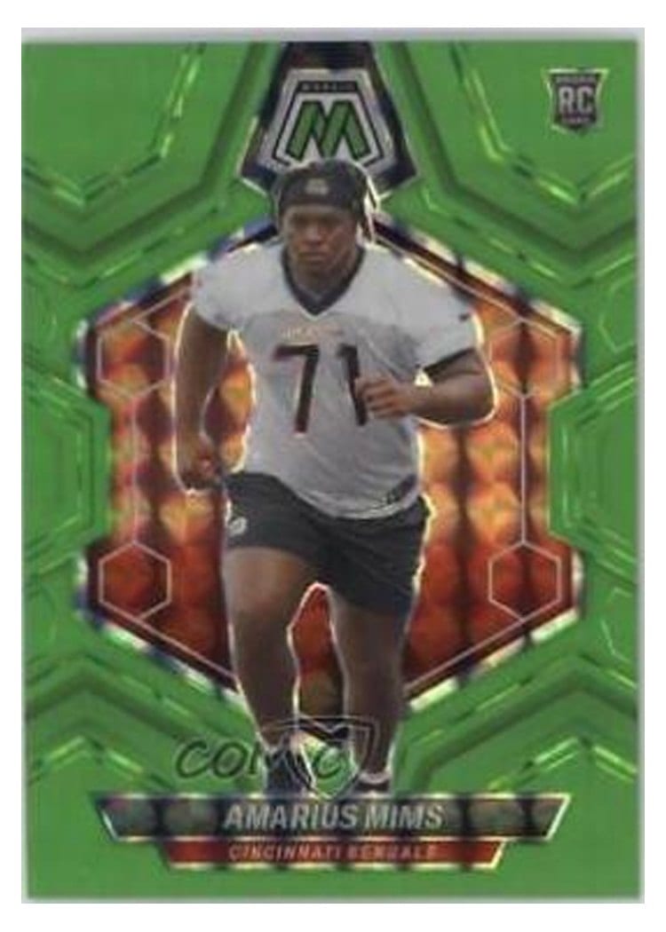 2024 Panini Mosaic Base Set Amarius Mims Green Fluorescent #318