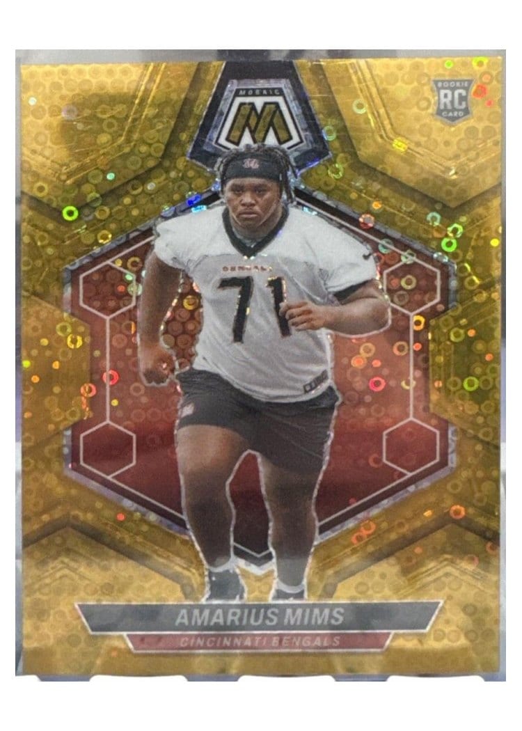 2024 Panini Mosaic Base Set Amarius Mims No Huddle Gold #318