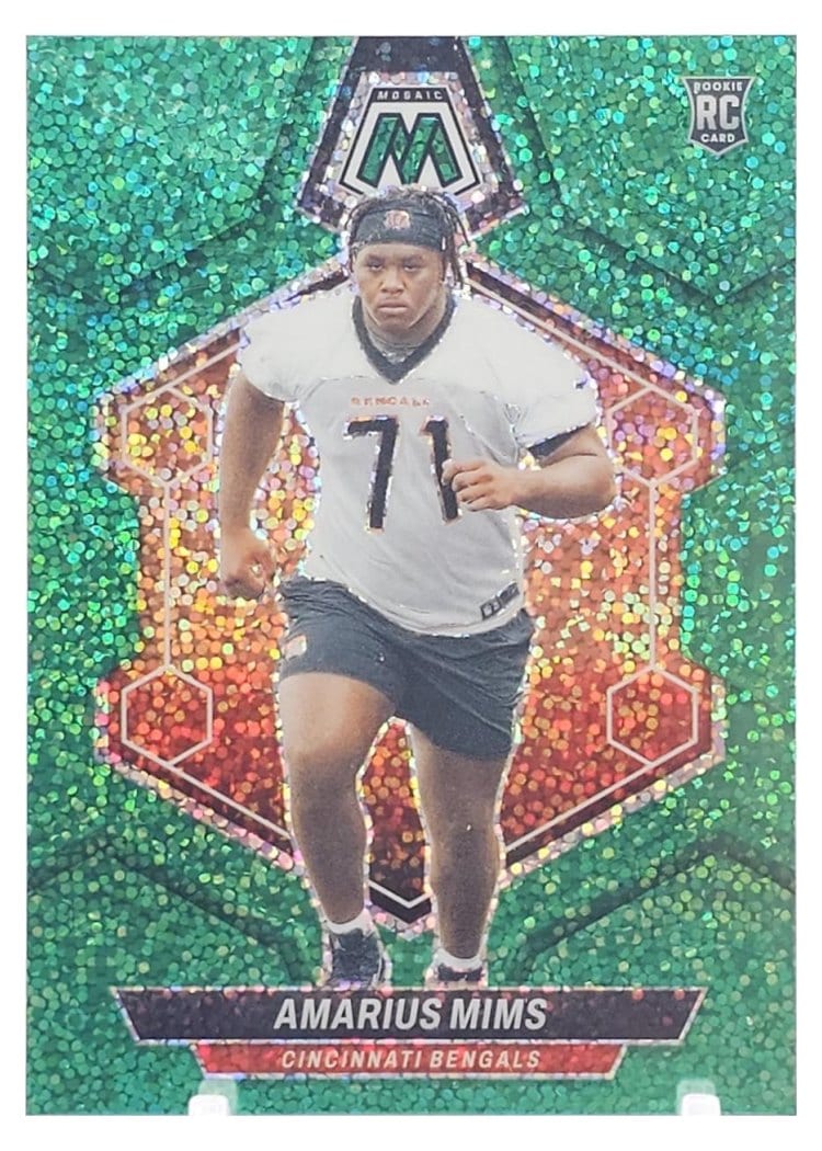 2024 Panini Mosaic Base Set Amarius Mims Green Sparkle #318