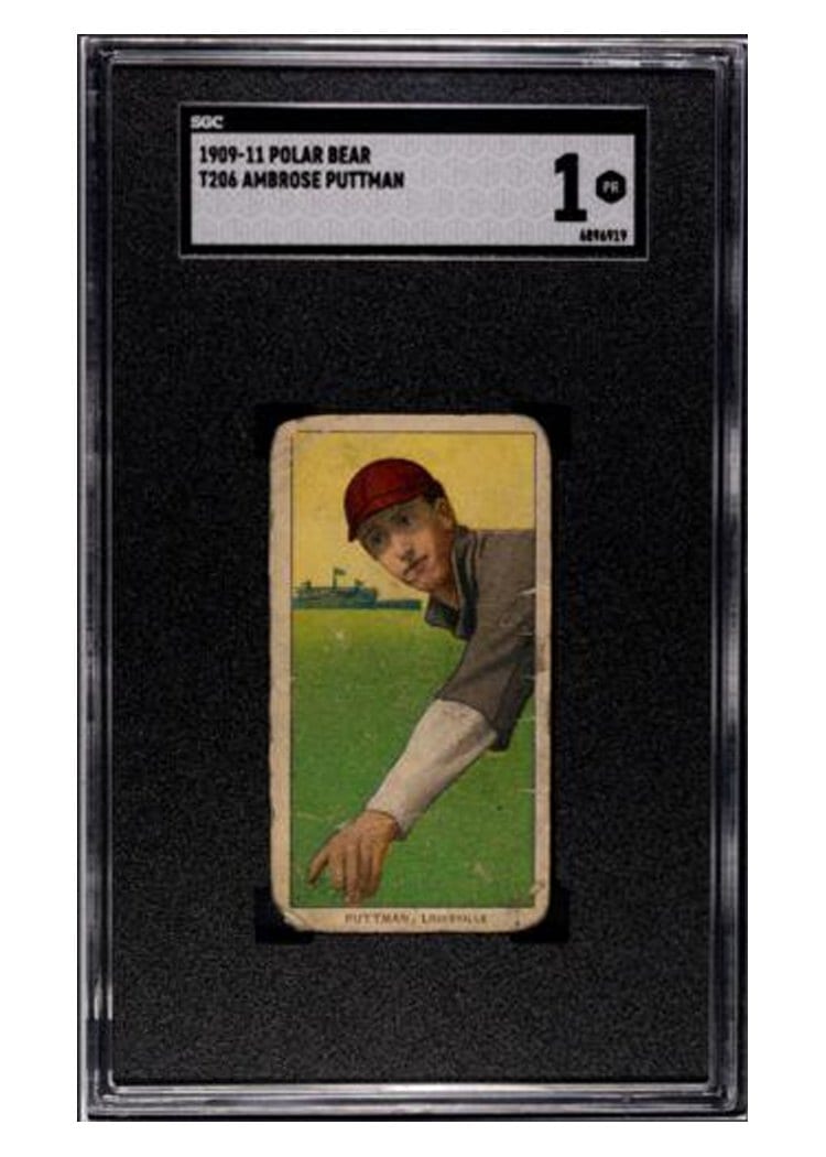 1909 T206 Polar Bear Ambrose Puttmann card