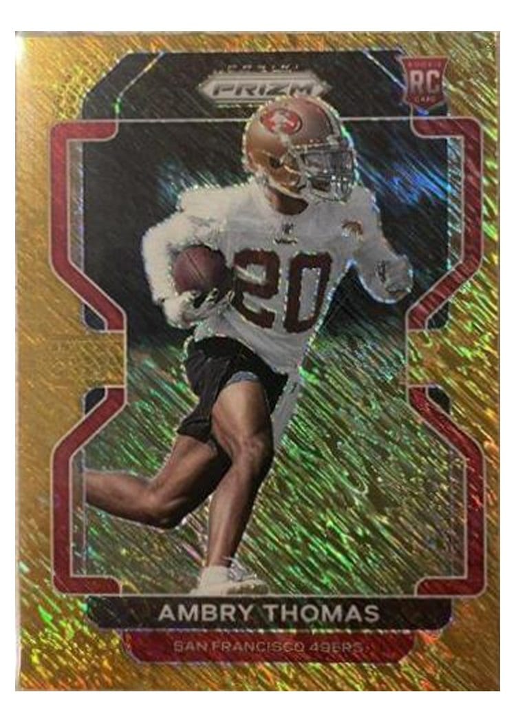 2021 Panini Prizm Base Set Ambry Thomas #439 card