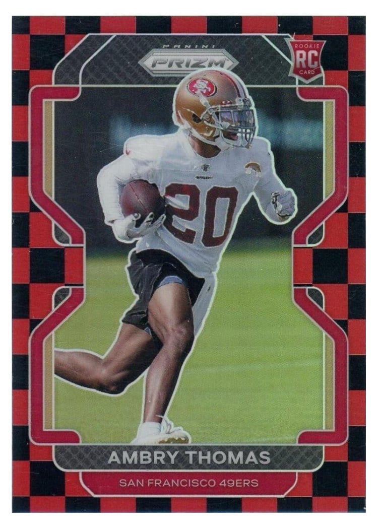 2021 Panini Prizm Base Set Ambry Thomas #439 card