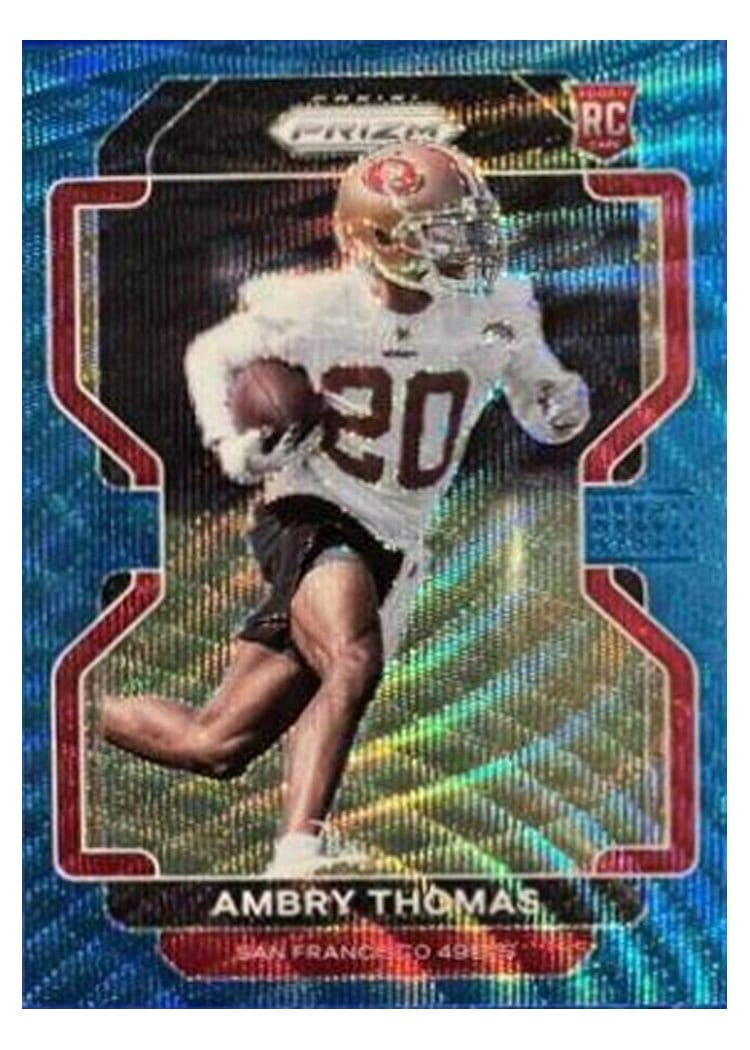 2021 Panini Prizm Base Set Ambry Thomas #439 card