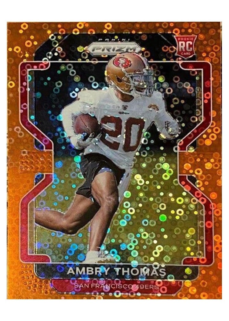 2021 Panini Prizm Base Set Ambry Thomas #439 card