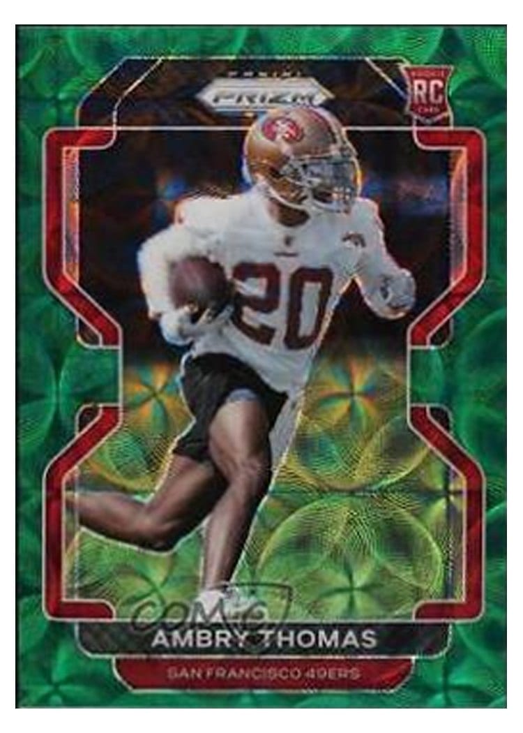 2021 Panini Prizm Base Set Ambry Thomas #439 card