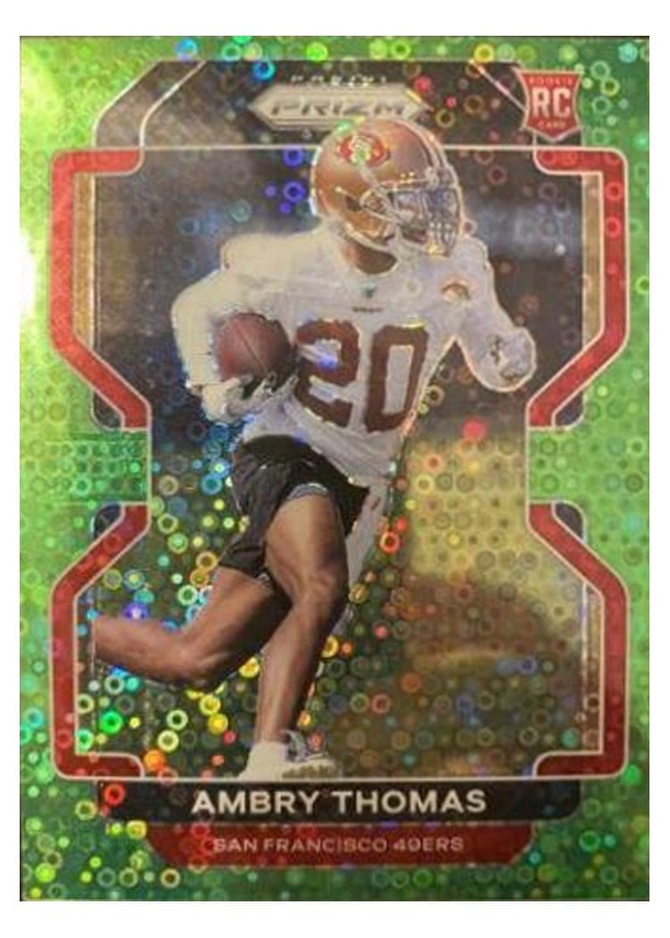 2021 Panini Prizm Base Set Ambry Thomas #439 card