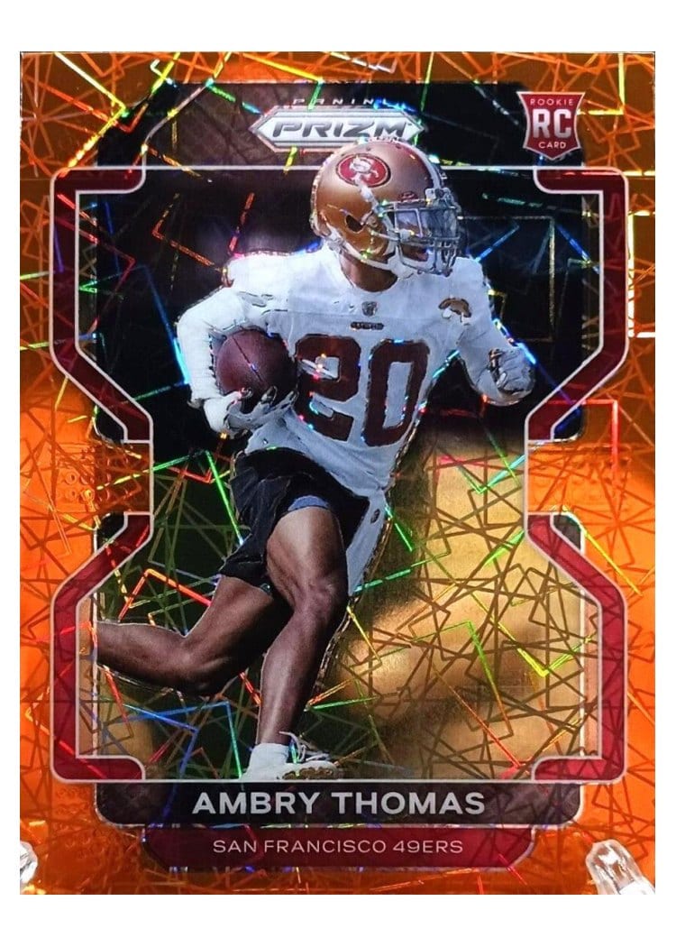 2021 Panini Prizm Base Set Ambry Thomas #439 card