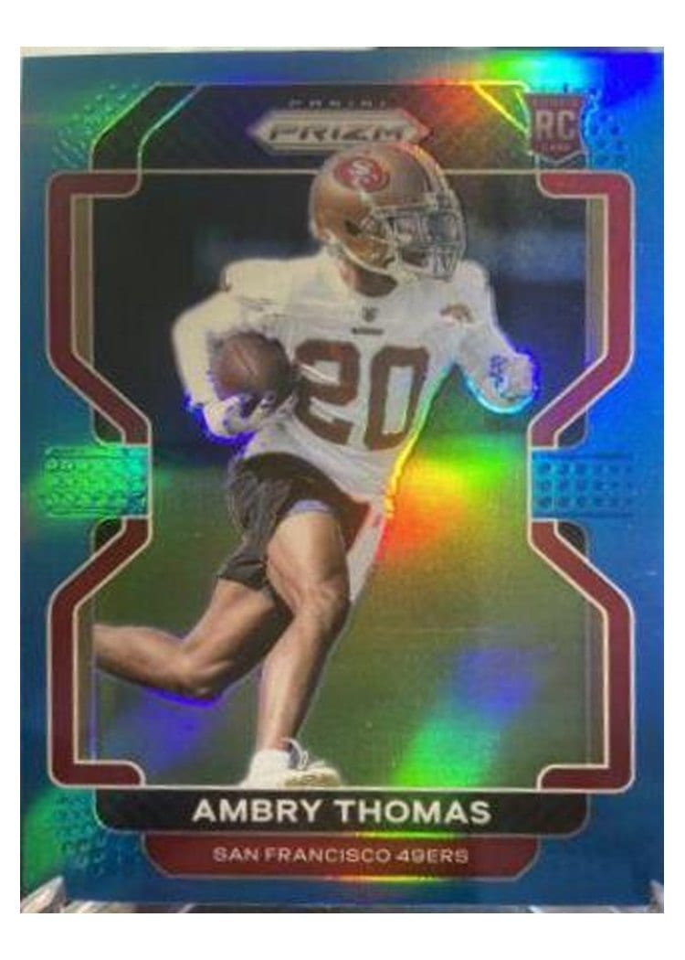 2021 Panini Prizm Base Set Ambry Thomas #439 card