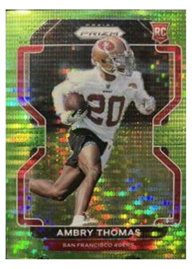 2021 Panini Prizm Base Set Ambry Thomas #439 card