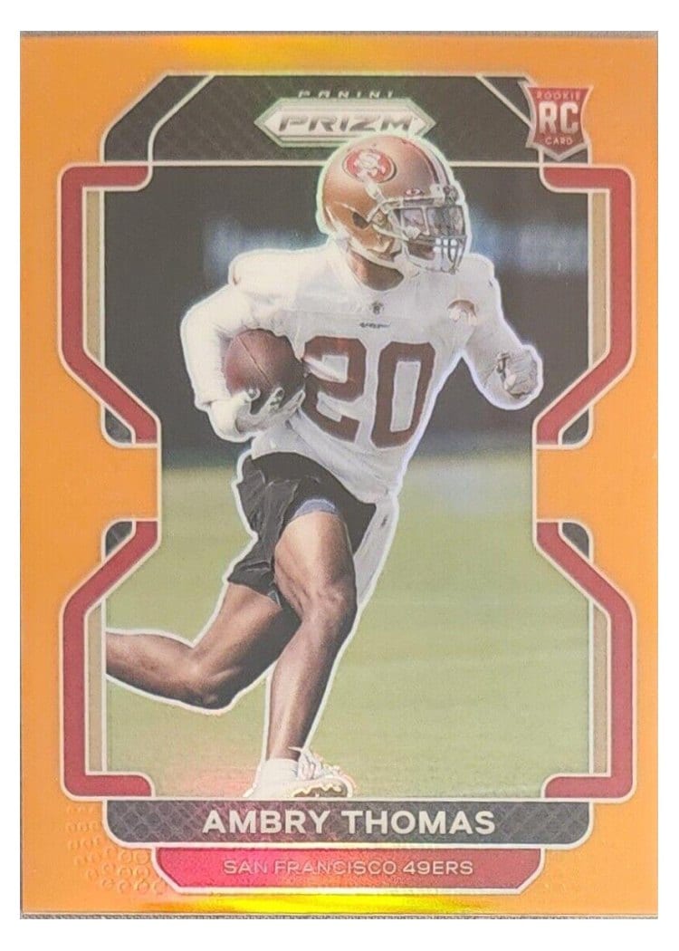 2021 Panini Prizm Base Set Ambry Thomas #439 card