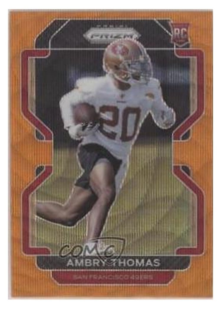 2021 Panini Prizm Base Set Ambry Thomas #439 card