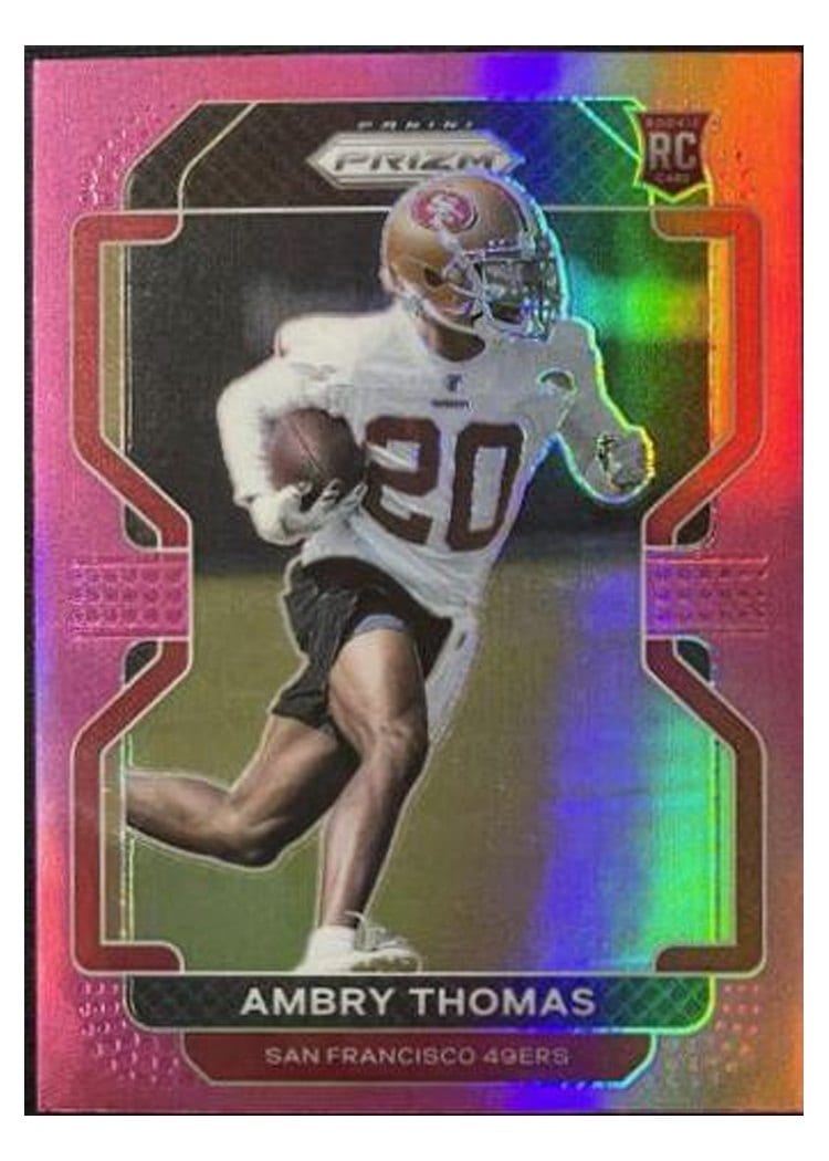 2021 Panini Prizm Base Set Ambry Thomas #439 card