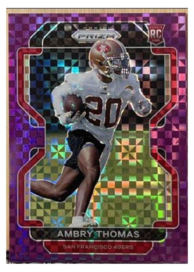 2021 Panini Prizm Base Set Ambry Thomas #439 card