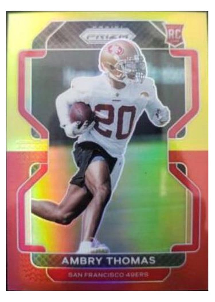 2021 Panini Prizm Base Set Ambry Thomas #439 card