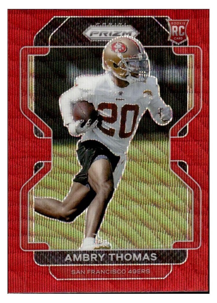 2021 Panini Prizm Base Set Ambry Thomas #439 card