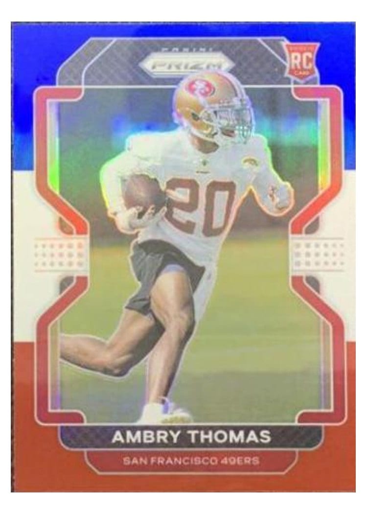 2021 Panini Prizm Base Set Ambry Thomas #439 card