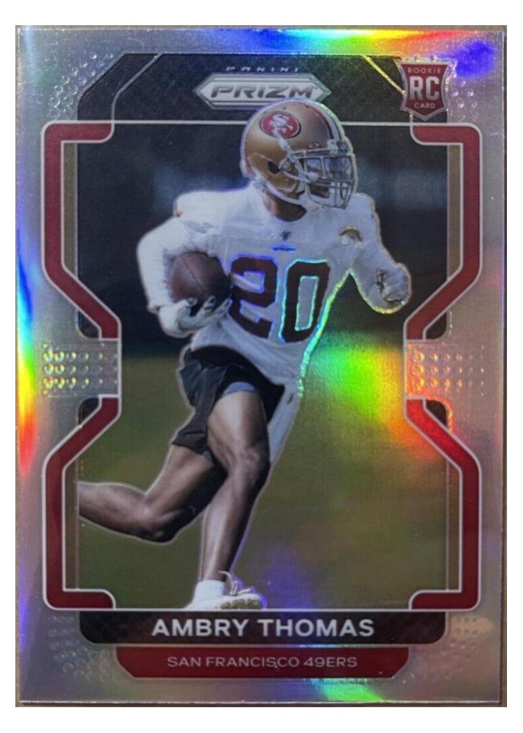 2021 Panini Prizm Base Set Ambry Thomas #439 card