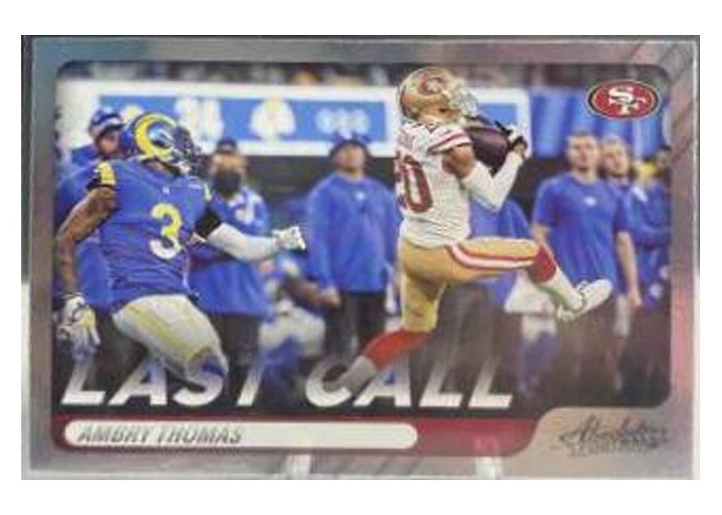 2022 Panini Absolute Last Call Ambry Thomas #LC-19 card