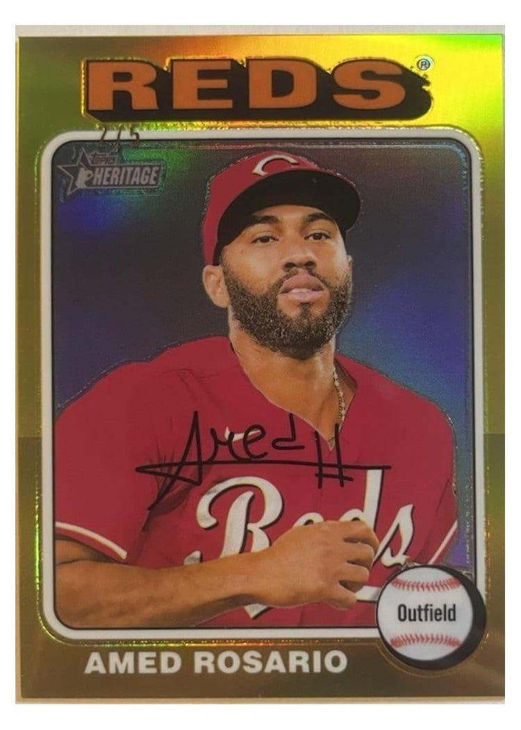 2024 Topps Heritage Base Set Amed Rosario #593 card