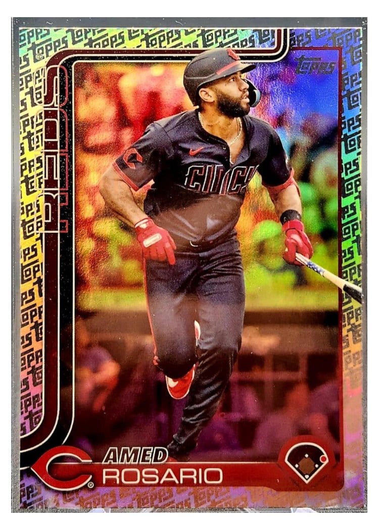 2025 Topps Base Set Amed Rosario Topps Foil Pattern #116 card