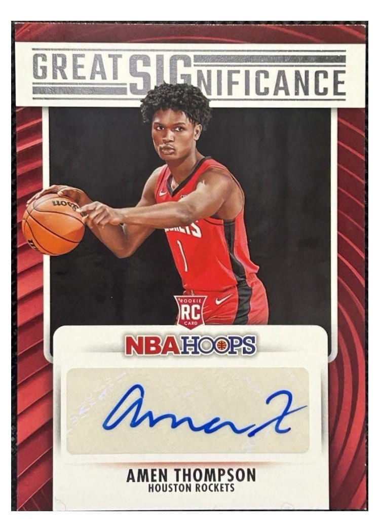 2023-24 Hoops Great SIGnificance Amen Thompson #GS-AMN card