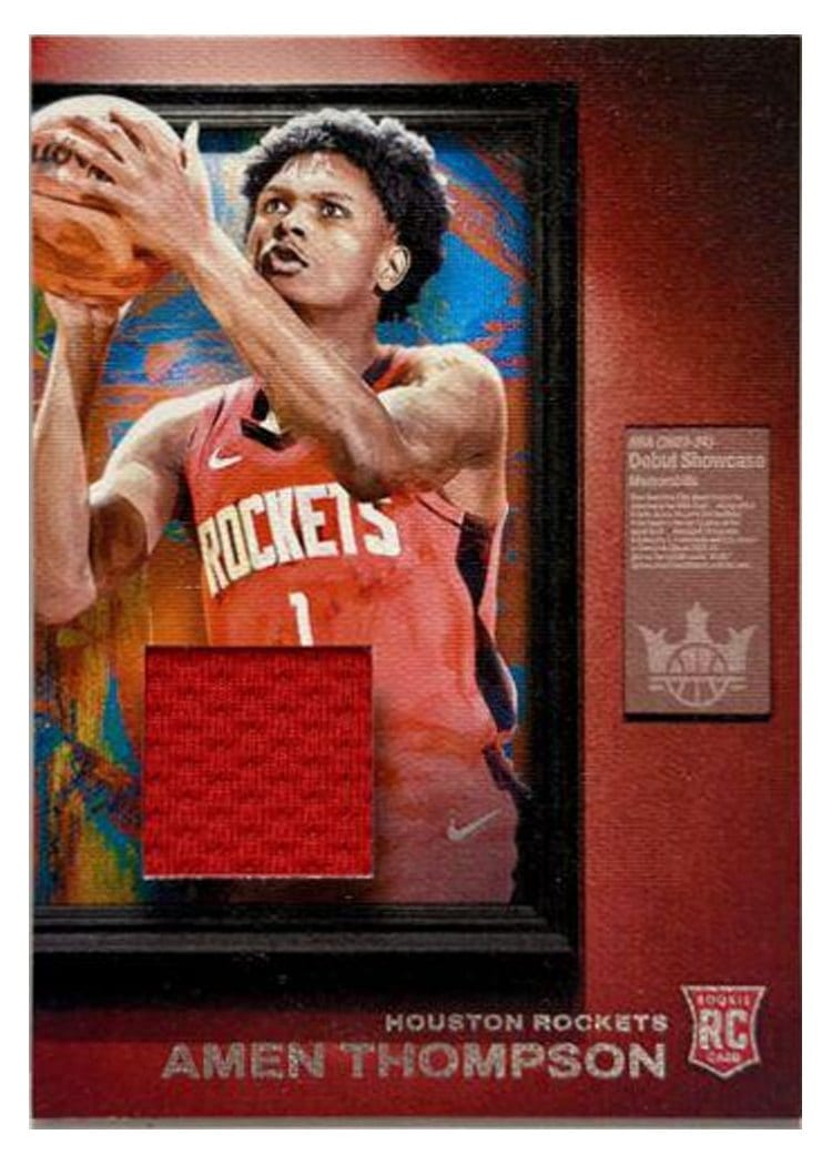 2023-24 Panini Court Kings Debut Showcase Memorabilia Amen Thompson #DSM-AMN card