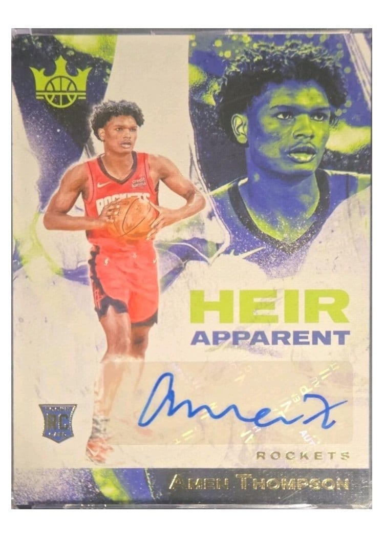 2023-24 Panini Court Kings Heir Apparent Autographs Amen Thompson #HA-ATR card