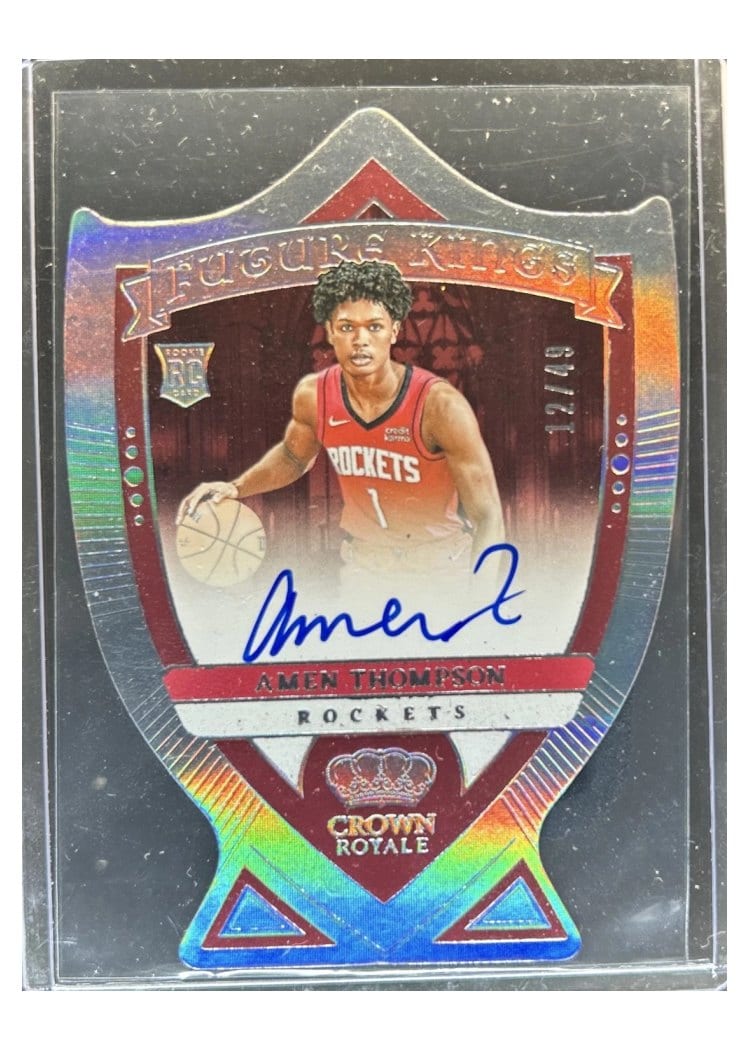 2023-24 Panini Crown Royale Future Kings Signatures Amen Thompson #FKS-AMN card