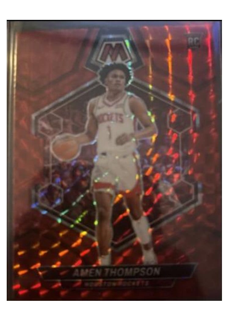 2023-24 Panini Mosaic Base Set Amen Thompson Red #230 card
