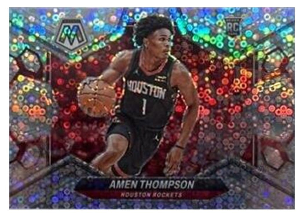 2023-24 Panini Mosaic Base Set Amen Thompson Fast Break Variation #230 card