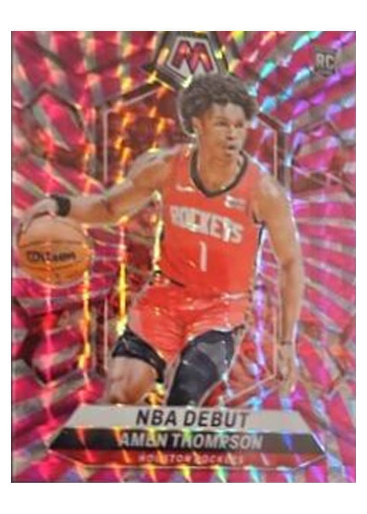 2023-24 Panini Mosaic Base Set Amen Thompson Pink Swirl FOTL #269 card
