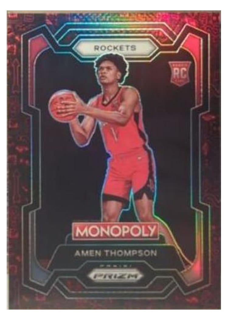 2023-24 Panini Prizm Monopoly Base Set Amen Thompson #33 card