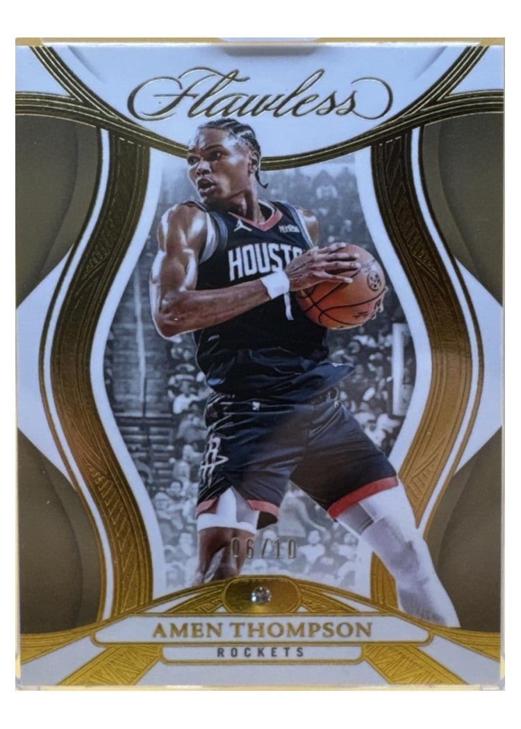2024-25 Panini Flawless Base Gems Amen Thompson #51 card