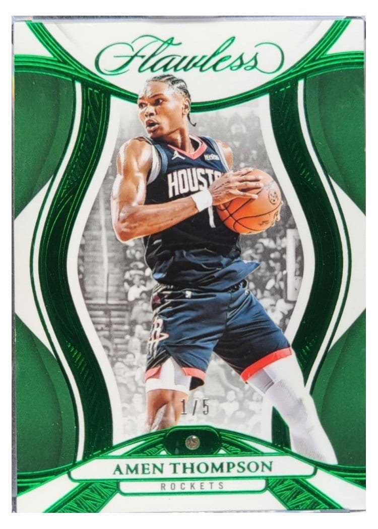 2024-25 Panini Flawless Base Gems Amen Thompson #51 card